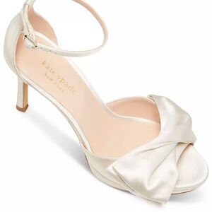 Kate Spade Ivory Satin Heel